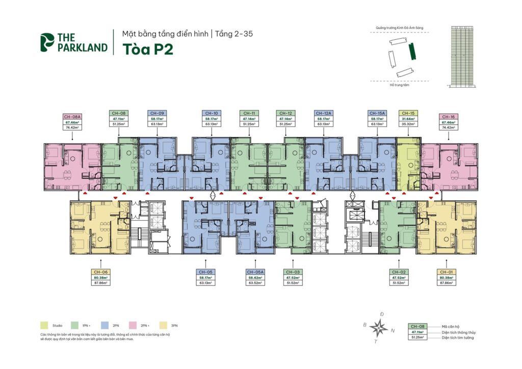 Layout tầng điển hình_Tòa P2 tầng 3-25